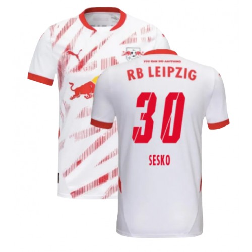 Pánský Fotbalový dres RB Leipzig Benjamin Sesko #30 2024-25 Domácí Krátký Rukáv